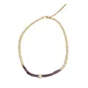 Lemuria Store Women's White / Purple Pearl & Amethyst Necklace In Multi