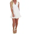 Lena All Dressed Up Bow Mini Dress In Off White In White