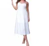 Lena Berkley Open Back Dress In White In White