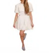 Lena Brunch With The Girls Cut-out Mini Dress In White In White