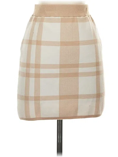 Pre-owned Lena Casual Skirt In Tan