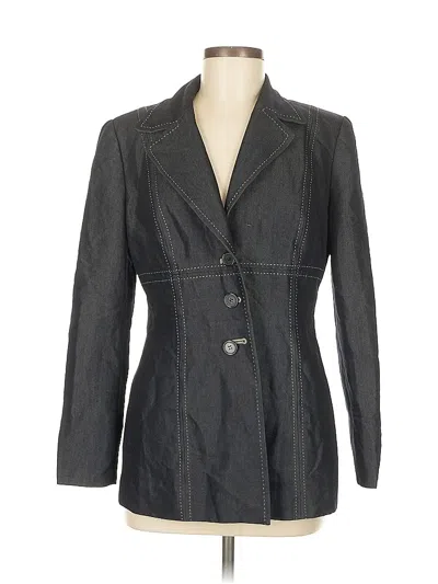 Pre-owned Lena Gabrielle Blazer Jacket In Gray