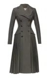 Lena Hoschek Albertine Wool Coat Dress In Grey