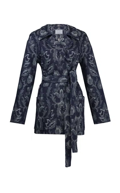 Lena Hoschek Bardot Cotton Jacket In Blue