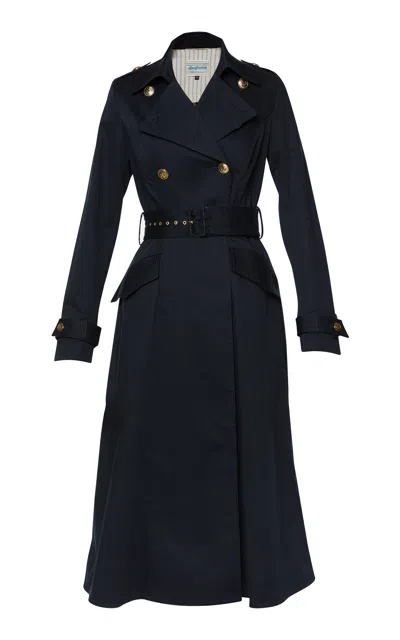 Lena Hoschek Boulevard Belted Trench Coat In Black
