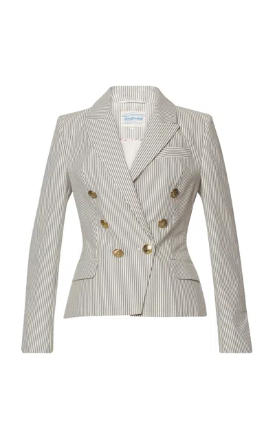 Lena Hoschek Capitano Striped Cotton Blazer