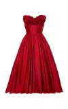 Lena Hoschek Cheers Ruffled Dress In Red
