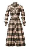 Lena Hoschek Daytime Plaid Cotton Dress In Multi