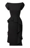 Lena Hoschek Dealer Ruffled Dress In Black