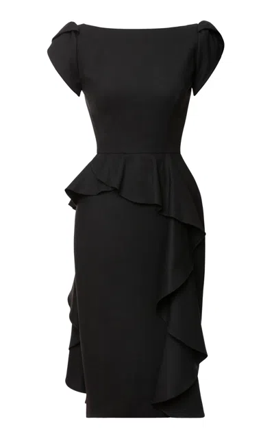 Lena Hoschek Dealer Ruffled Dress In Black