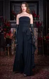 Lena Hoschek Dramatic Entrance Layered Pants In Black
