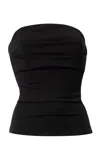 Lena Hoschek Dramatic Entrance Strapless Top In Black