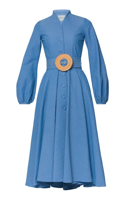 Lena Hoschek Eleanor Coat In Blue
