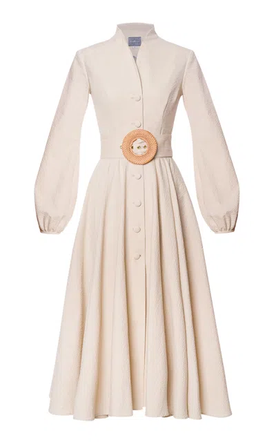 Lena Hoschek Eleanor Cotton-blend Coat In Neutral