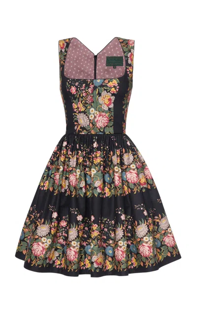 Lena Hoschek Eleni Floral Cotton Dress In Multi