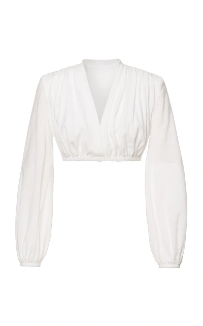 Lena Hoschek Elva Cotton Top In White