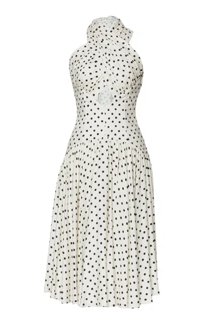 Lena Hoschek Flirtatious Cutout Midi Dress In Multi