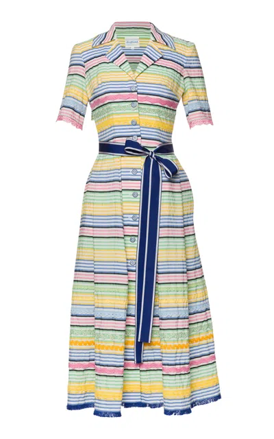 Lena Hoschek Gelato Striped Midi Dress