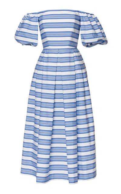 Lena Hoschek Gioia Off-the-shoulder Cotton Midi Dress
