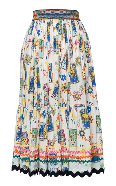Lena Hoschek Good Times Printed Midi Skirt In Multi