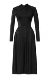 Lena Hoschek Grace Pleated Dress In Black
