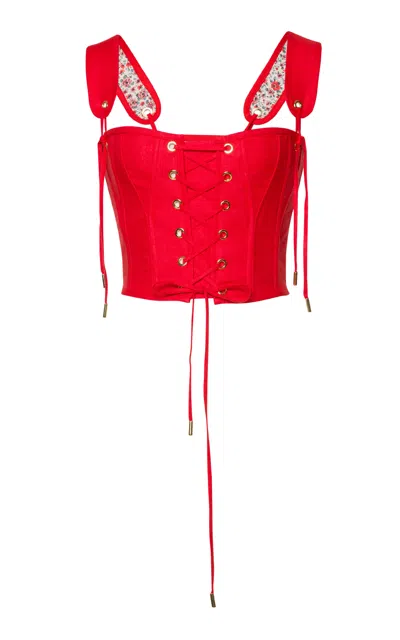 Lena Hoschek Josephine Corset In Red