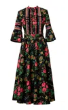 Lena Hoschek Krisztina Floral Cotton Dress In Multi