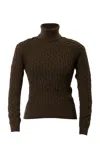 Lena Hoschek Lucy Turtleneck Knit Top In Black
