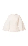 Lena Hoschek Ludovika Cotton Top In White