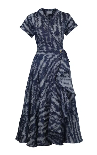 Lena Hoschek Luisa Cotton-blend Midi Dress In Brown