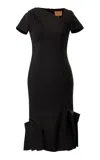 Lena Hoschek Maniac Wool Dress In Black