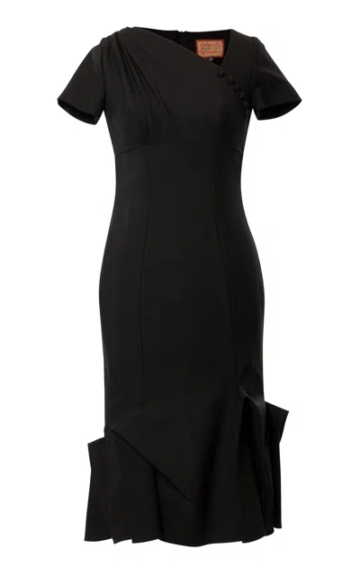 Lena Hoschek Maniac Wool Dress In Black