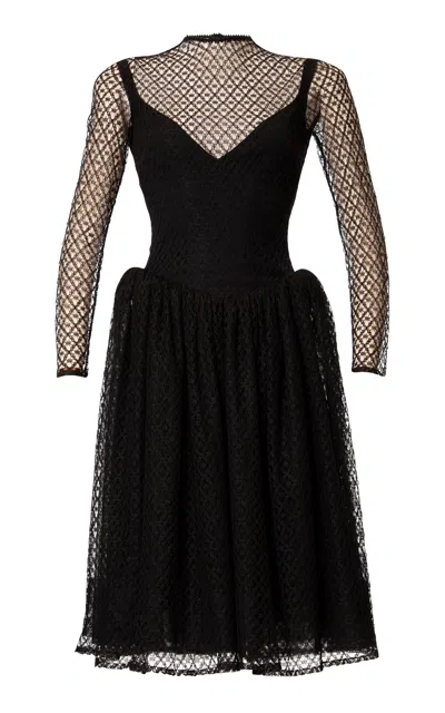 Lena Hoschek Manifest Corseted Dress In Black