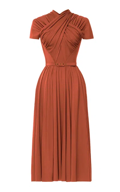 Lena Hoschek Nouvelle Grace Short Dress In Brown