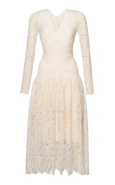 Lena Hoschek Only You Lace Dress In White