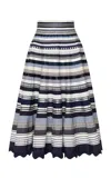 Lena Hoschek Opulence Ribbon Patterned Midi Skirt In Multi