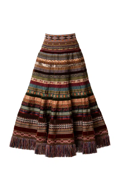Lena Hoschek Opulence Ribbon Skirt In Multi