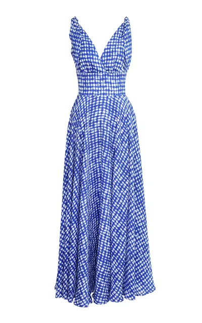Lena Hoschek Paige Midi Dress In Blue