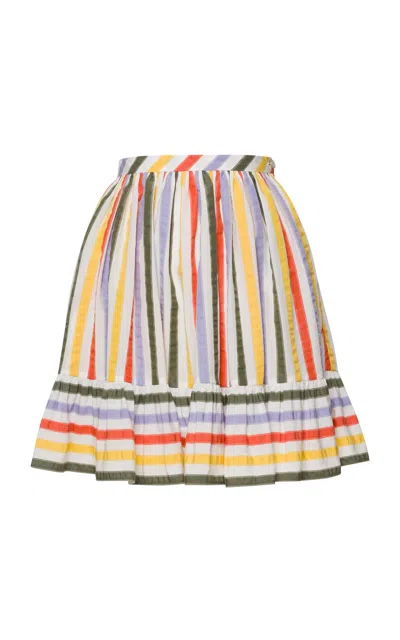 Lena Hoschek Piccolina Striped Mini Skirt In Multi