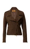 Lena Hoschek Riot Wool Jacket In Stripe