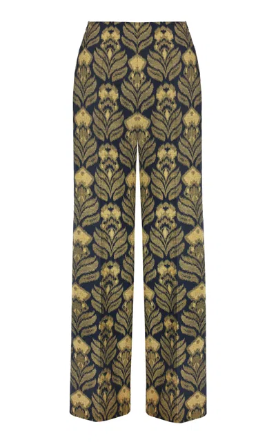 Lena Hoschek Silk Road Cotton-blend Pants In Multi
