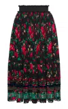 Lena Hoschek Suzanna Pleated Floral Skirt In Multi