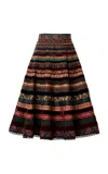 Lena Hoschek Swing Ribbon Skirt In Multi