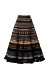 Lena Hoschek Swing Ribbon Skirt In Multi