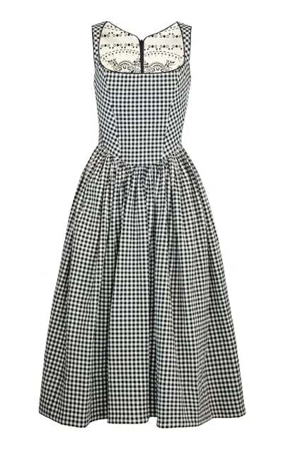 Lena Hoschek Tessa Cotton-blend Midi Dress In Multi