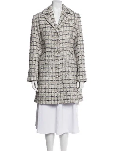 Pre-owned Lena Hoschek Tweed Pattern Coat In Multicolor