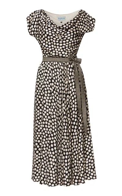 Lena Hoschek Vibrance Polka-dot Midi Dress In Multi