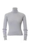 Lena Hoschek Wendy Turtleneck Top In Light Blue