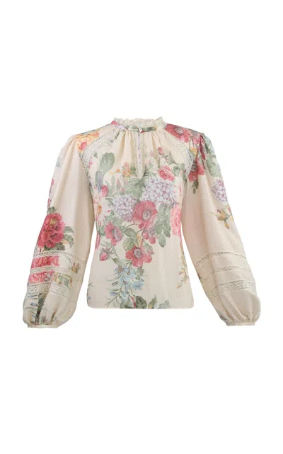 Lena Hoschek Wild Rose Blouse In Floral