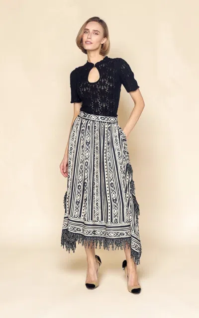 Lena Hoschek Yalla Midi Skirt In Black